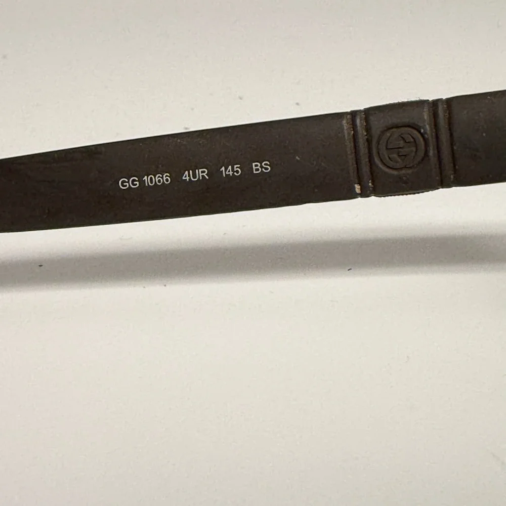 Gucci GG 1066 4UR Tortoise Rectangular Eyeglasses Frames Italy 54-16-145